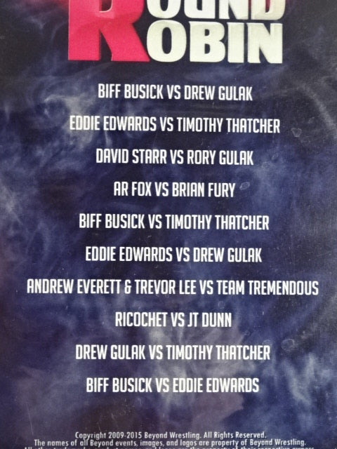 BEYOND Wrestling GREATEST RIVALS ROUND ROBIN