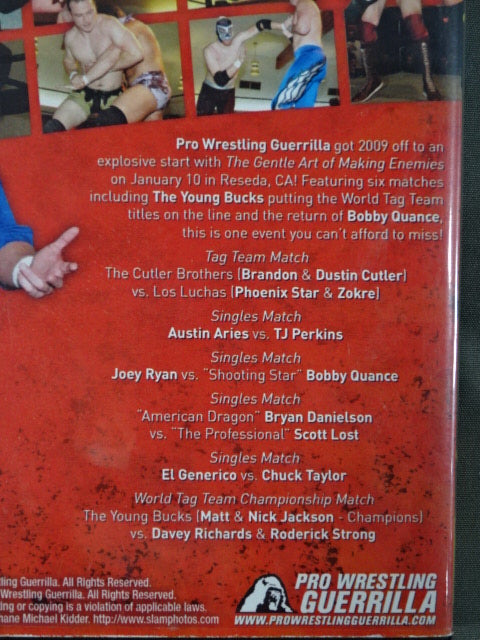 PWG The Gentle Art of MAKING ENEMIES 2009