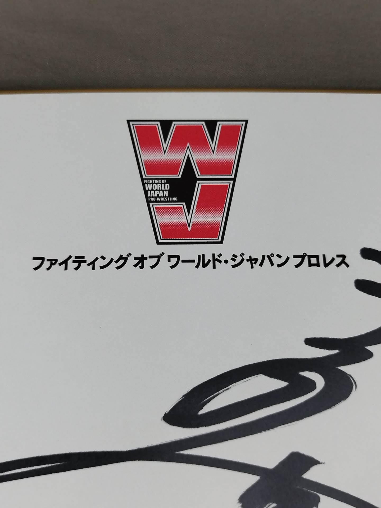 天龍源一郎(WJ専用色紙)