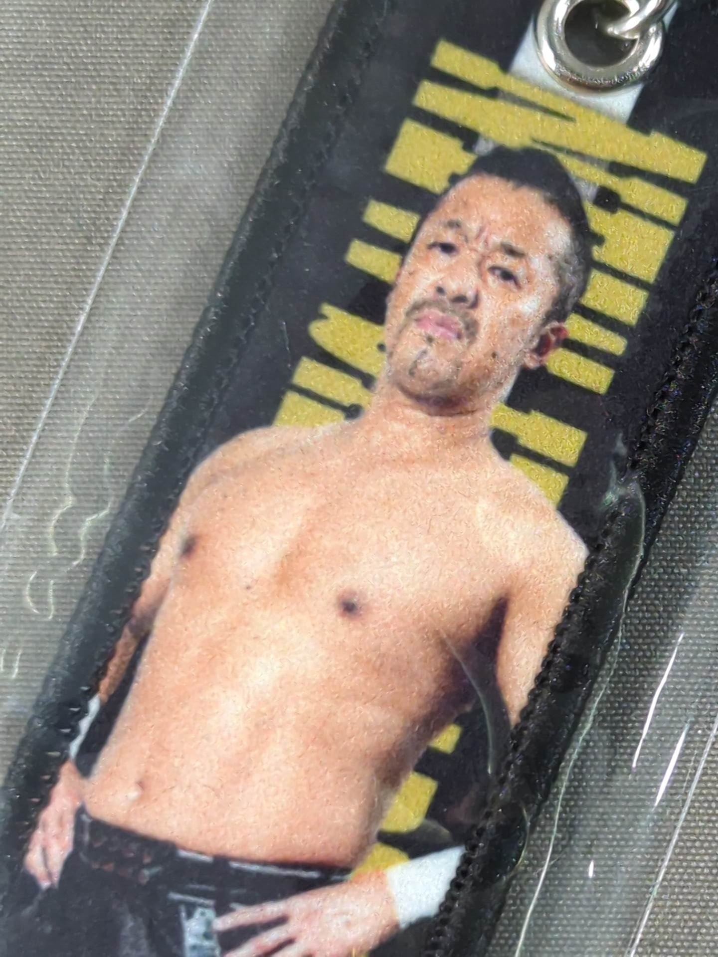 ★ ★ New Japan Pro Wrestling Yoshinobu Kanemaru Tag Keychain