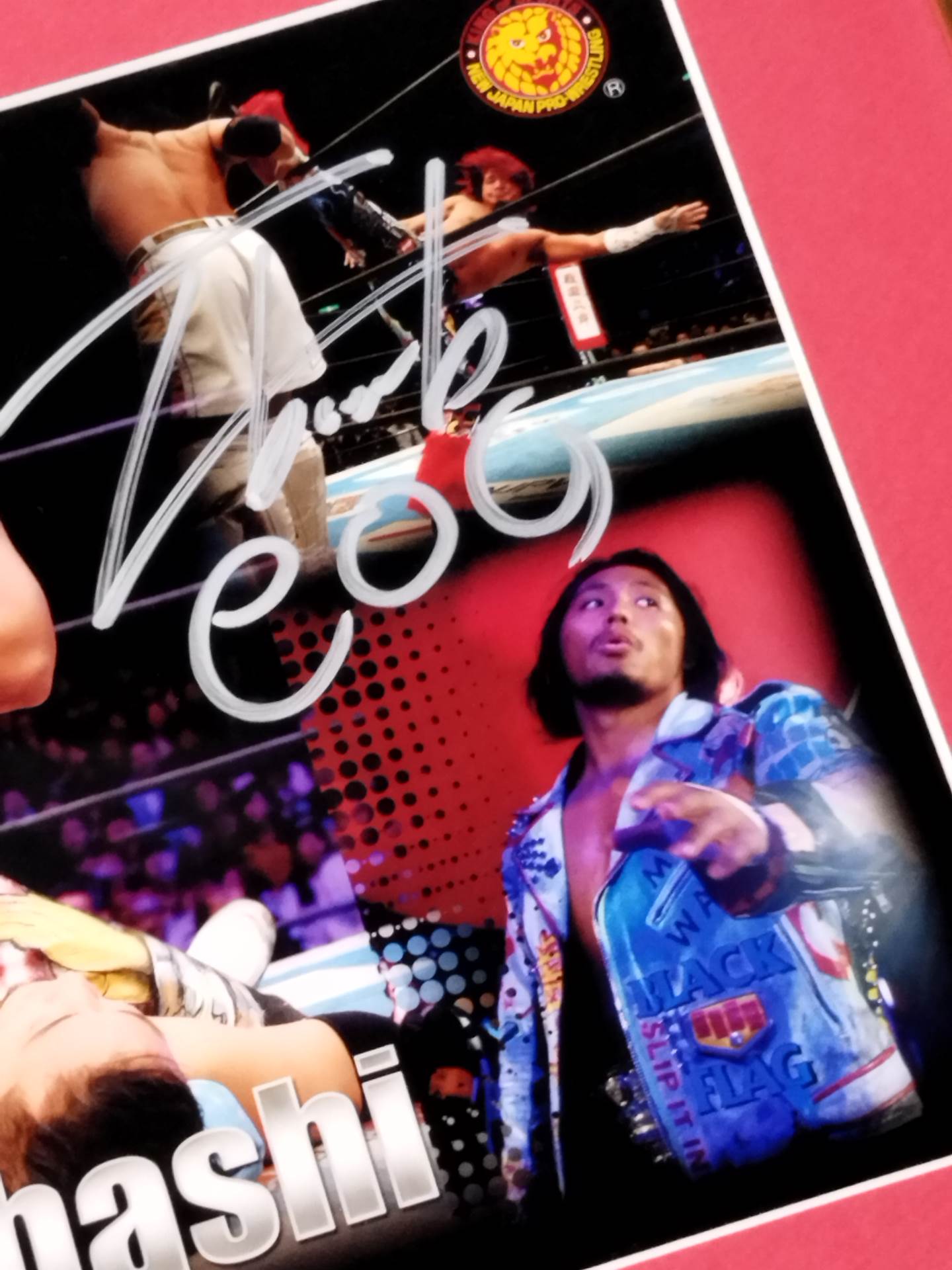Hiromu Takahashi V3 76th IWGP Junior Heavyweight Champion Hand signed autograph photo frame