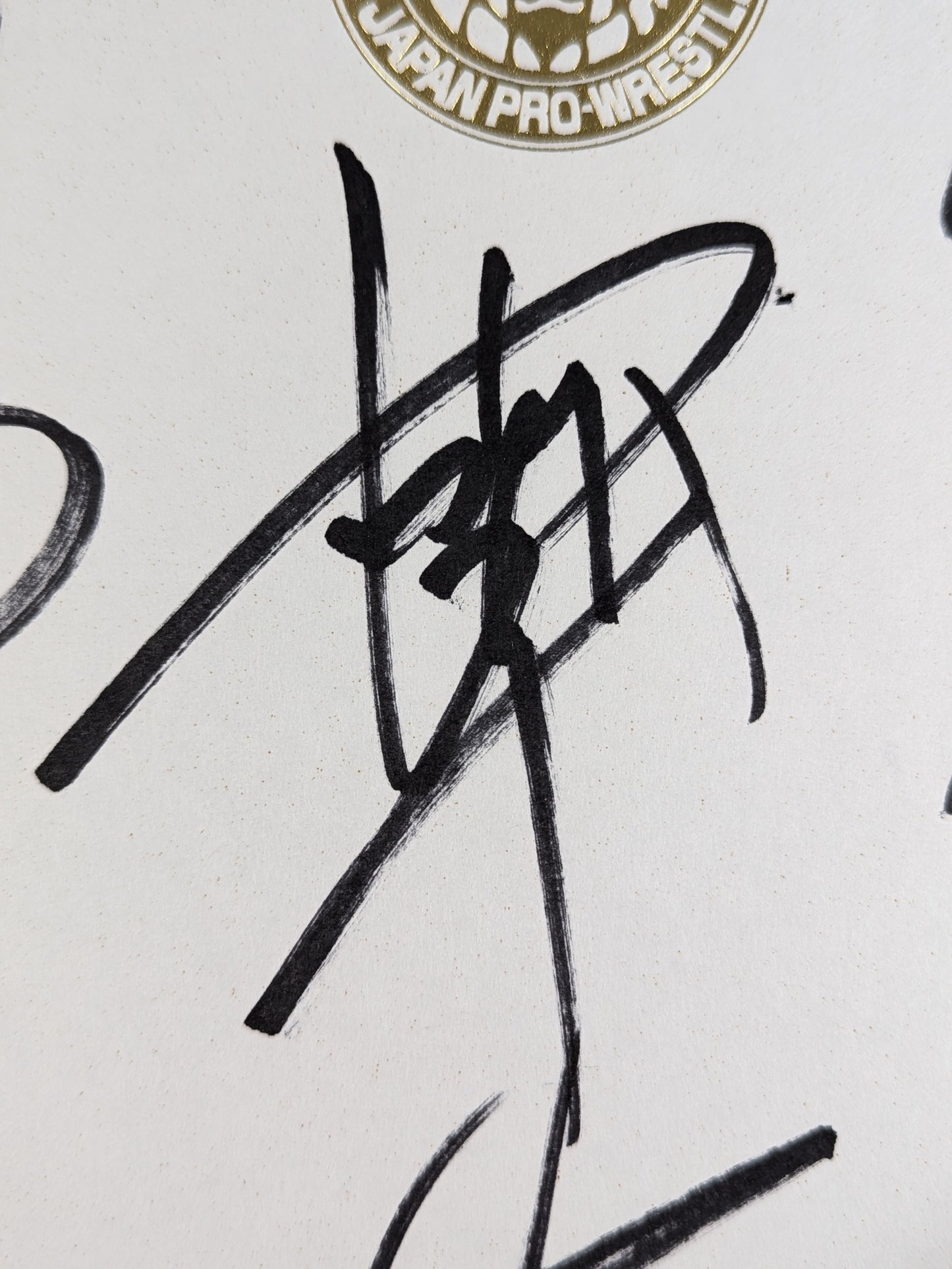 永田裕志&蝶野正洋&中西学&天山広吉(ライオンマーク色紙)