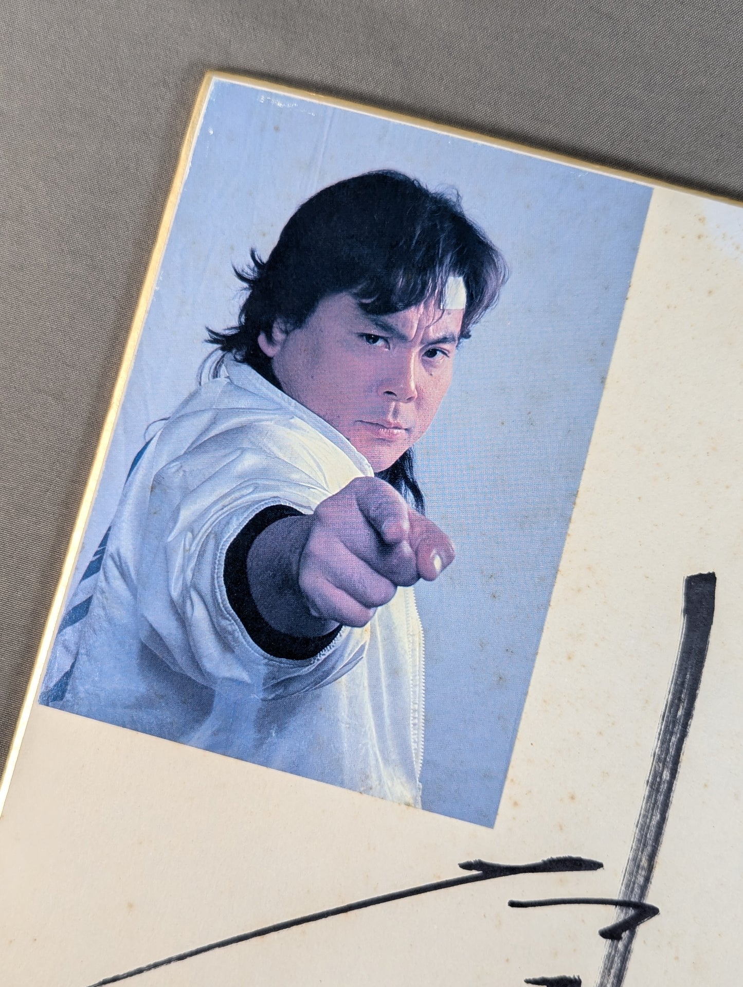 Atsushi Onita (photo sticker & Sensha bill sticker attached)