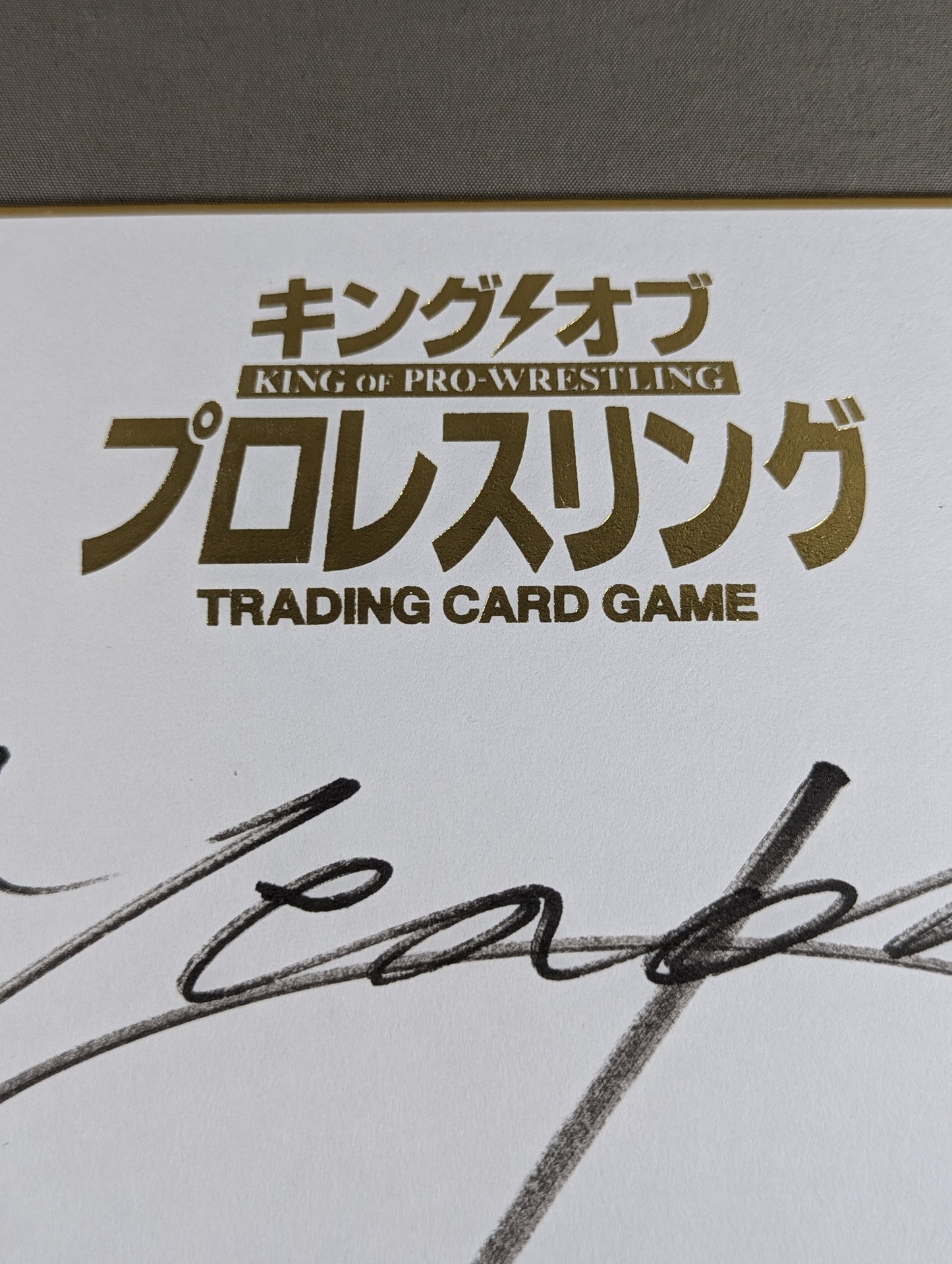 中邑真輔(キングオブプロレスリング専用色紙)