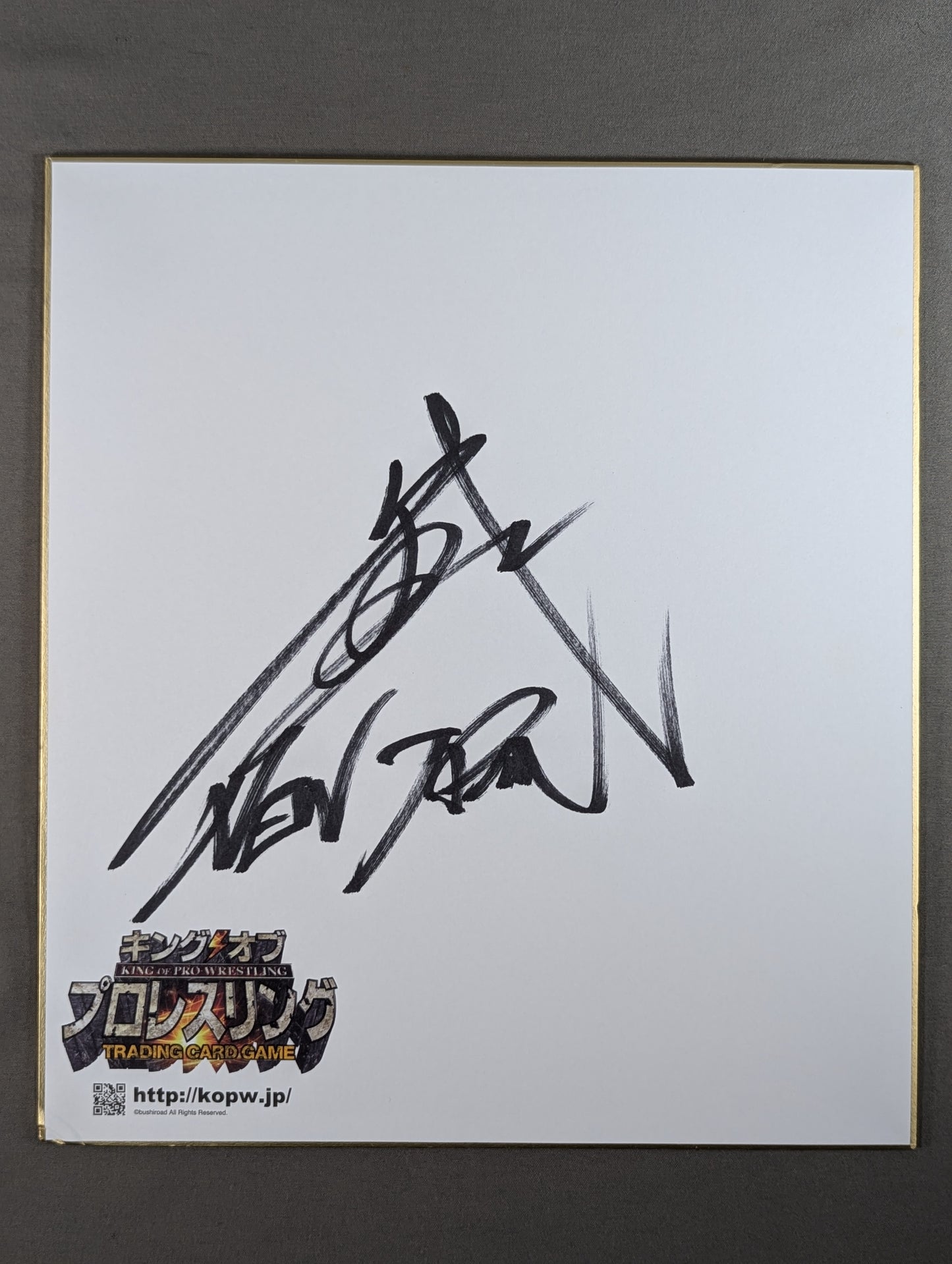 BUSHI(キングオブプロレスリング専用色紙)