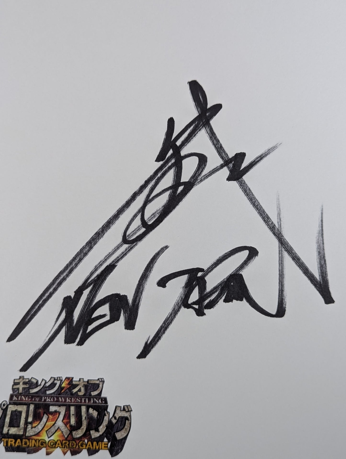 BUSHI(キングオブプロレスリング専用色紙)