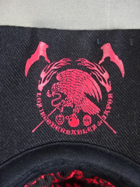 L・I・J「AGUILA」メッシュキャップ(ブラック×レッド)