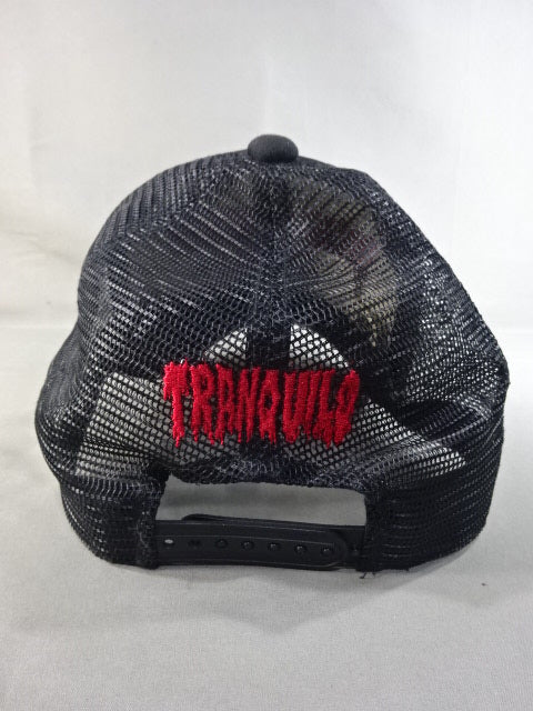 L・I・J「TRANQUILO」メッシュキャップ(ブラック×レッド)