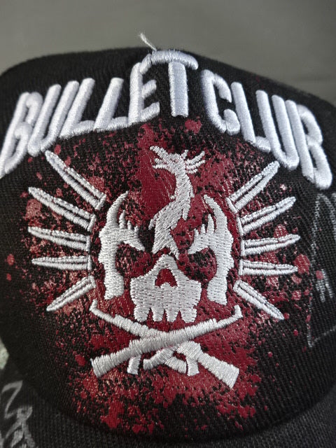 ★7 fighters hand signed autograph ★ BULLET CLUB "ARISING" Studded Mesh Cap
