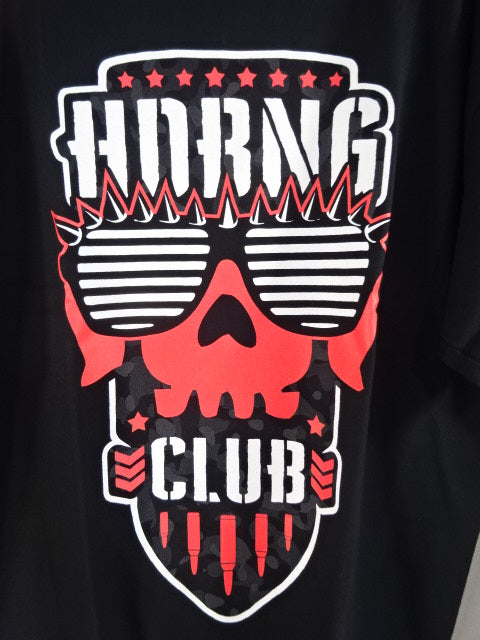 エル・ファンタズモ「HDBNG CLUB BACK-TO-BACK」Tシャツ(ブラック×レッド)