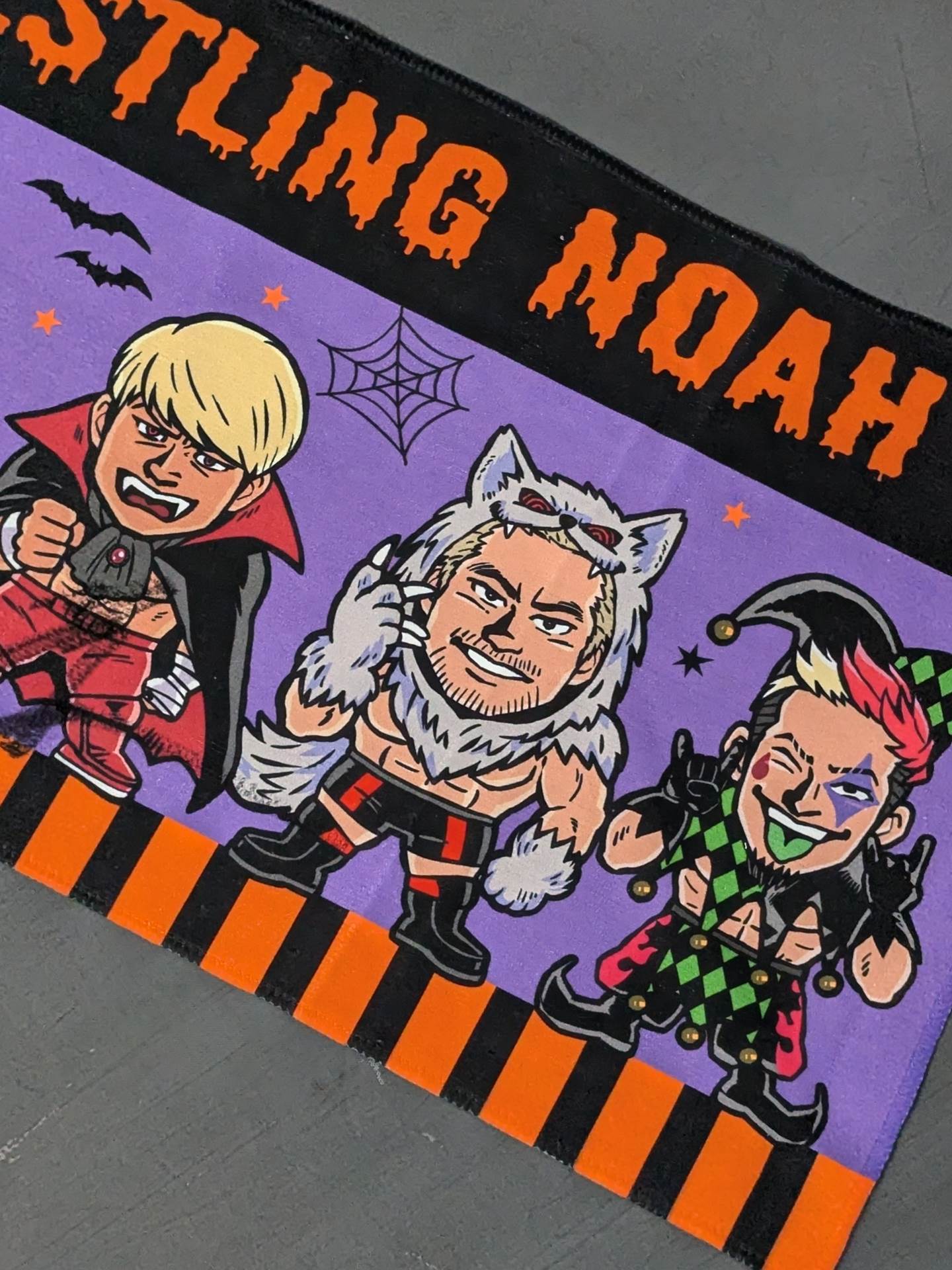【Kenoh hand signed autograph 】NOAH Halloween Face Towel