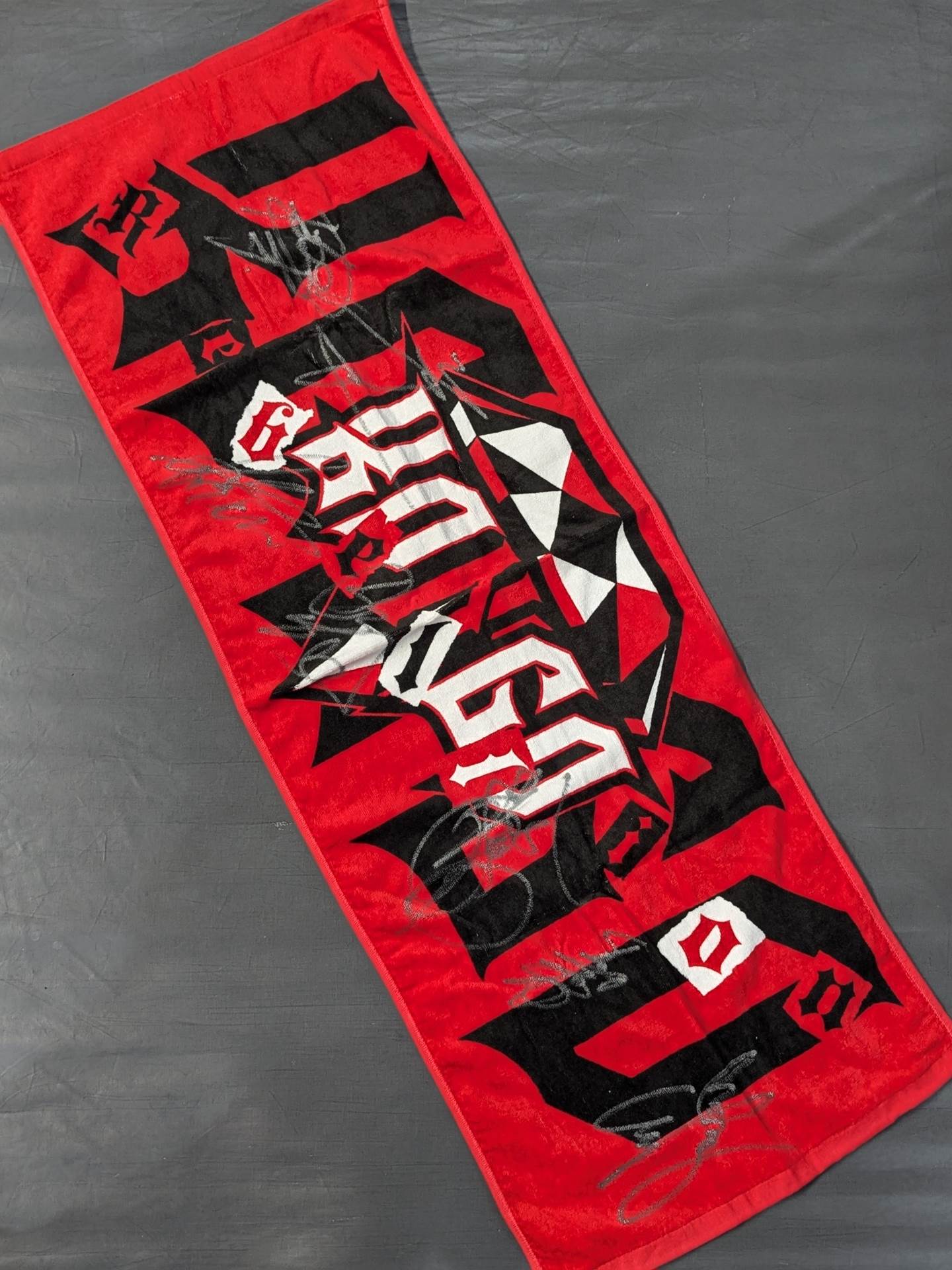 【7 peoplehand signed autograph 】Kongo Sports Towel