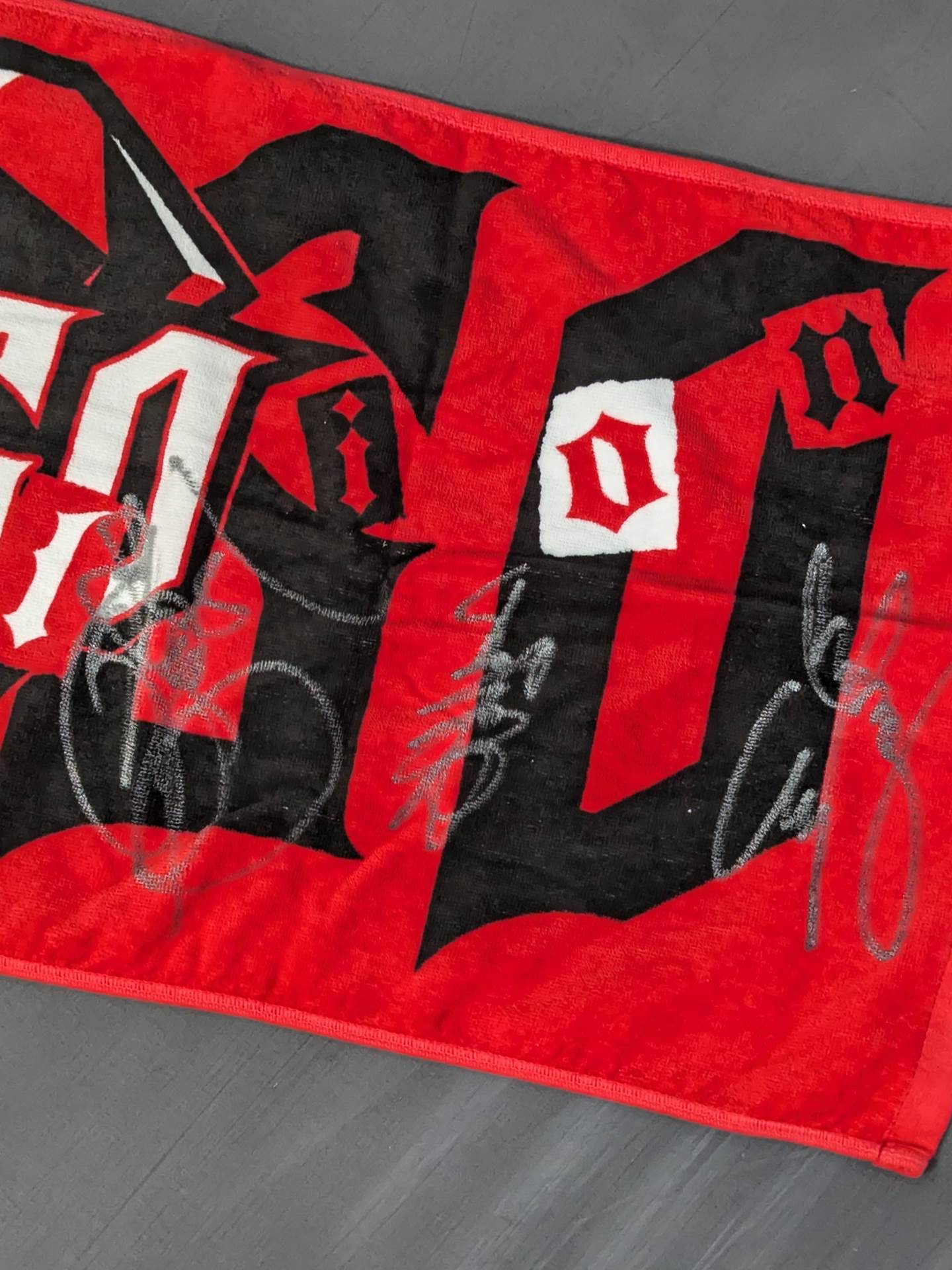 【7 peoplehand signed autograph 】Kongo Sports Towel