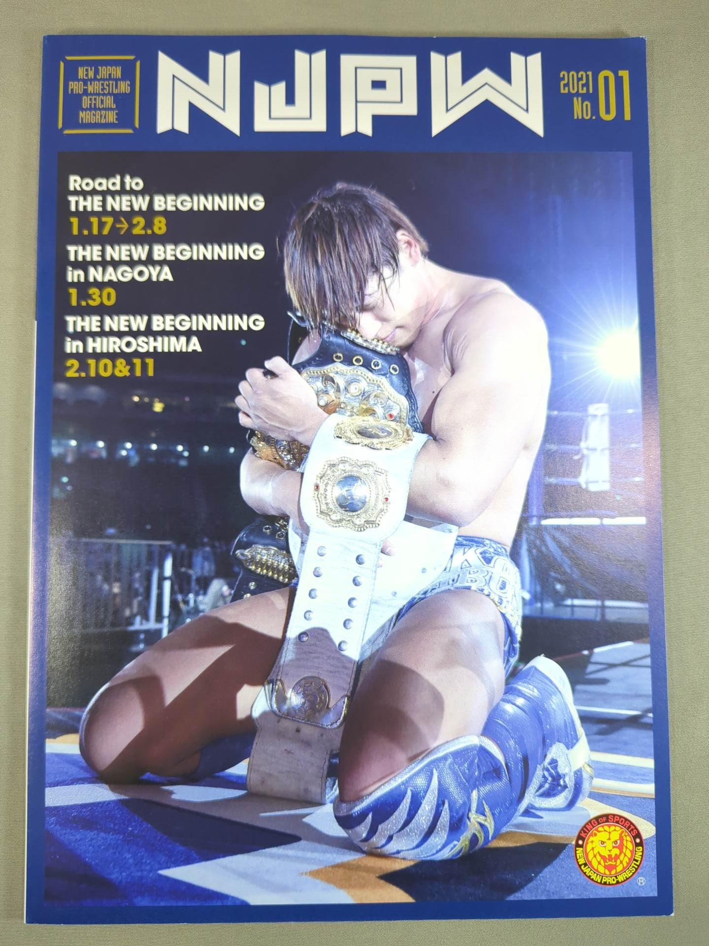 ★ Iibushi vs SANADA Double Crown ★ NJPW OFFICIAL MAGAZINE 2021 No.1
