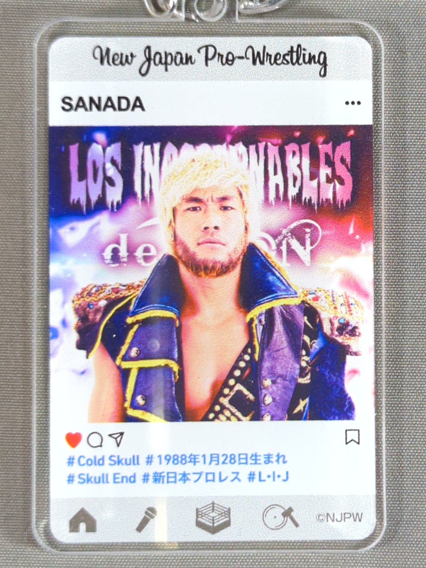 ★ New Japan Pro Wrestling Lottery 2020★ SANADA Acrylic Keychain