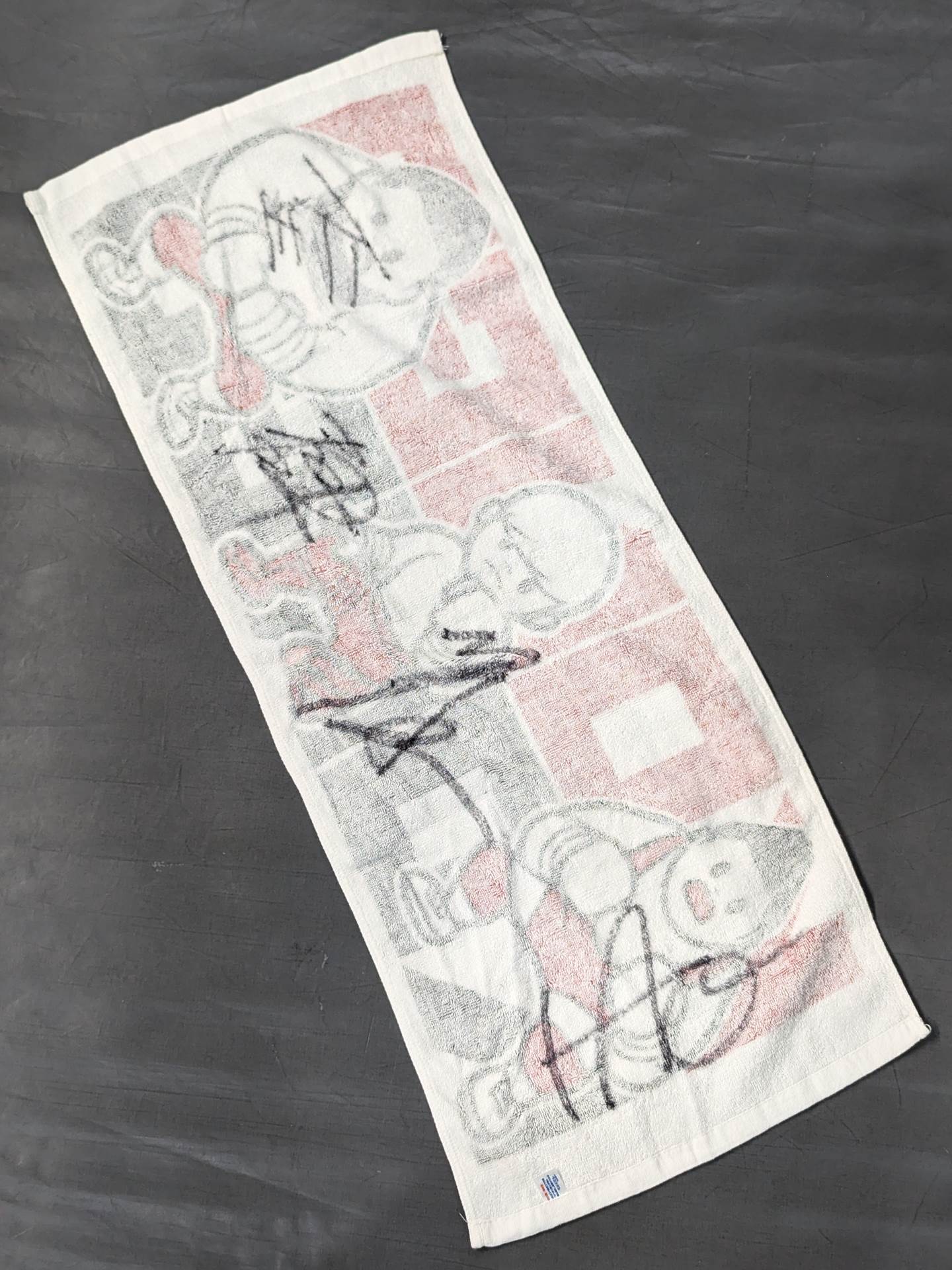 [4 fighters hand signed autograph Kongo "KONGO" Face Towel