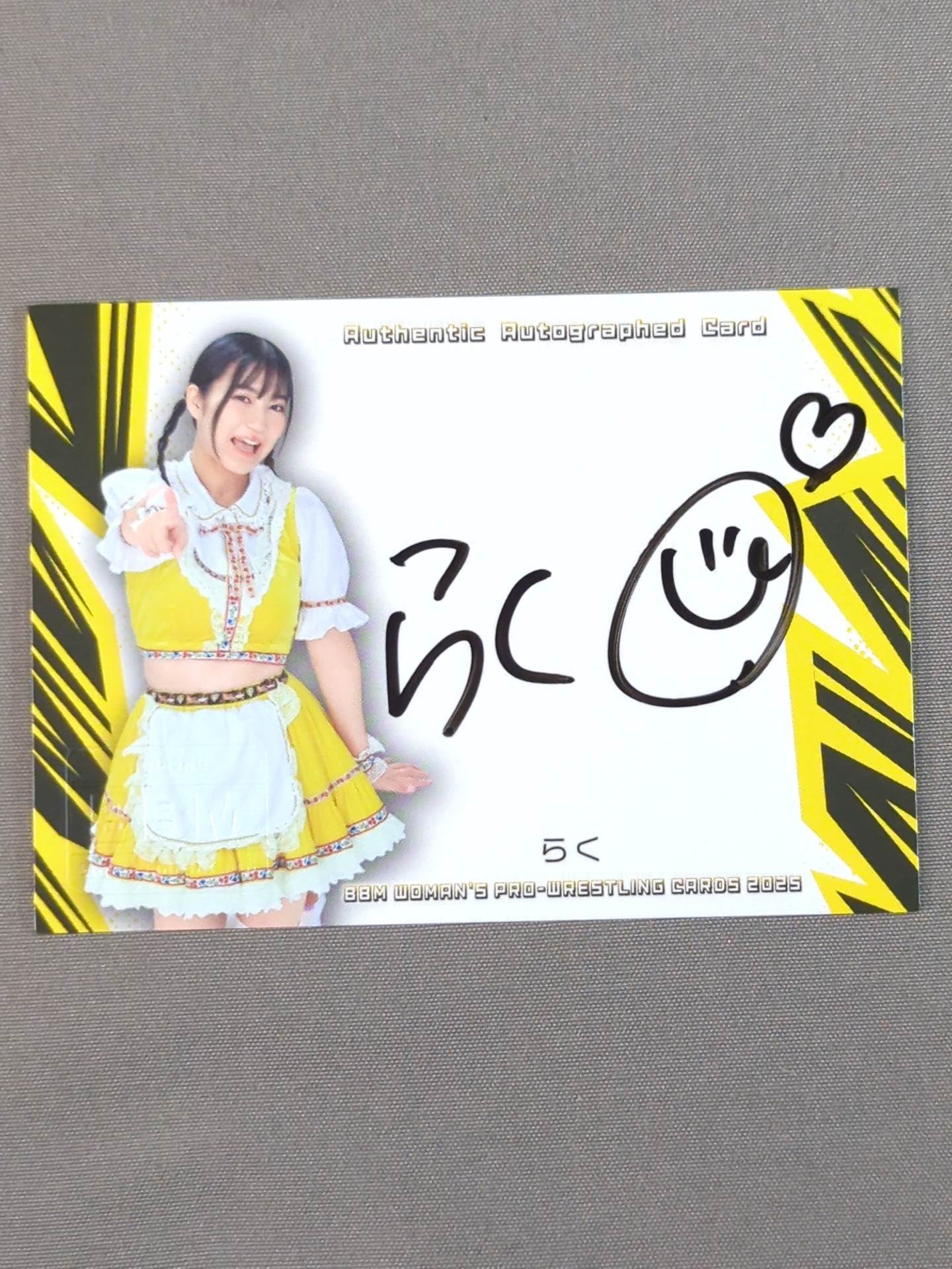 2025 BBM Raku Official autographed card