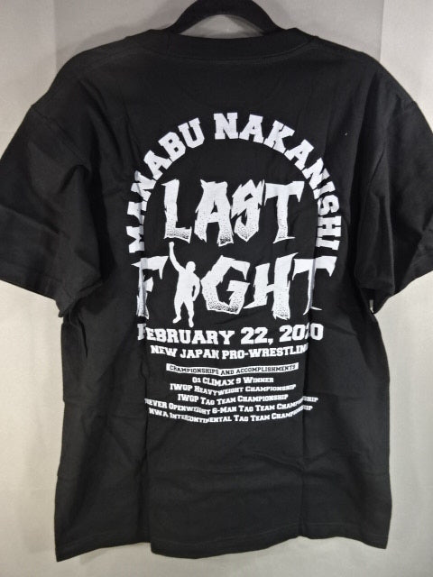 【hand signed autograph】 Manabu Nakanishi "YAJIN LAST FIGHT" T-shirt