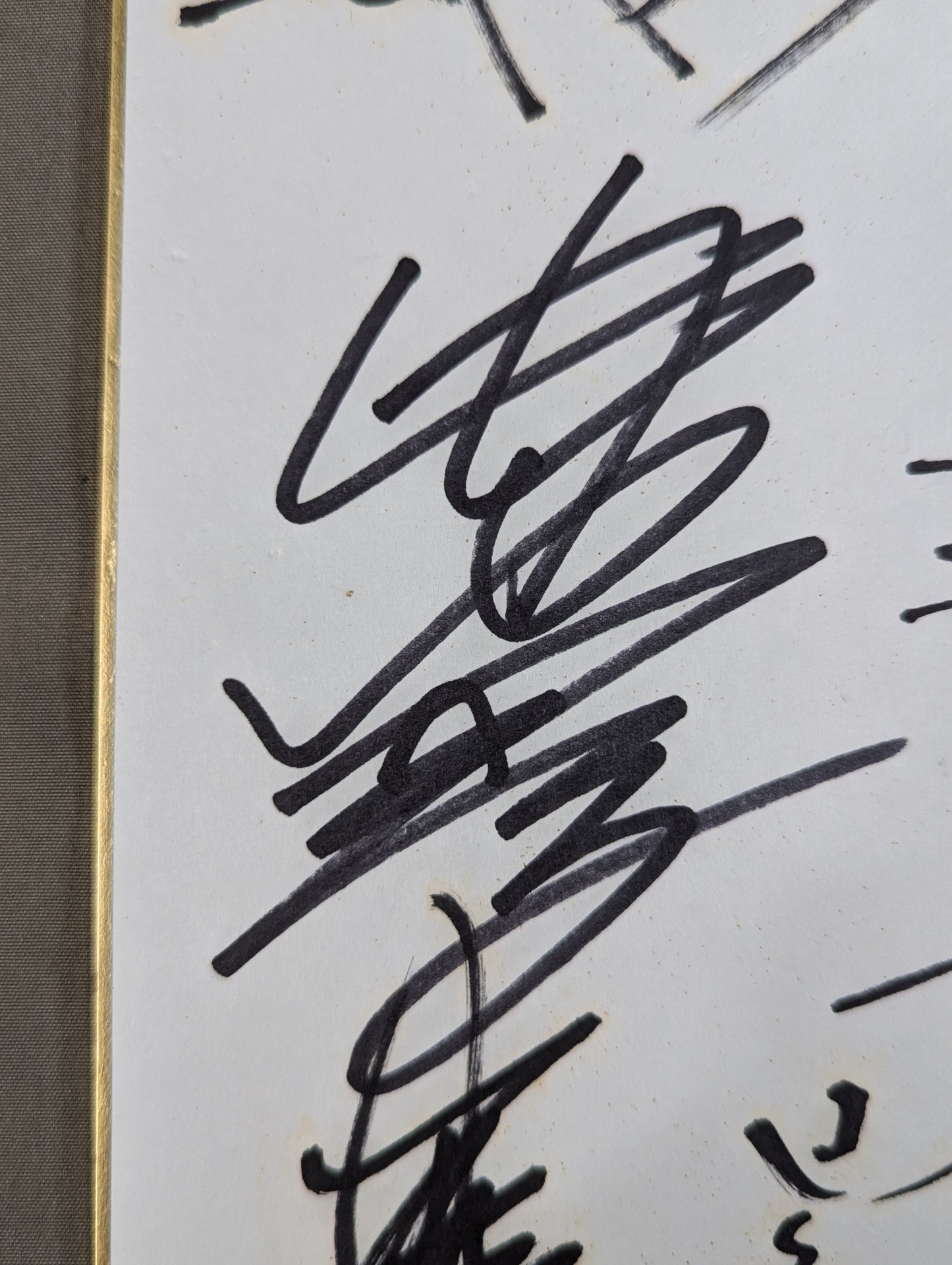 ★野毛道場★ 新日本プロレス 9選手寄せ書き(ライオンマーク色紙)