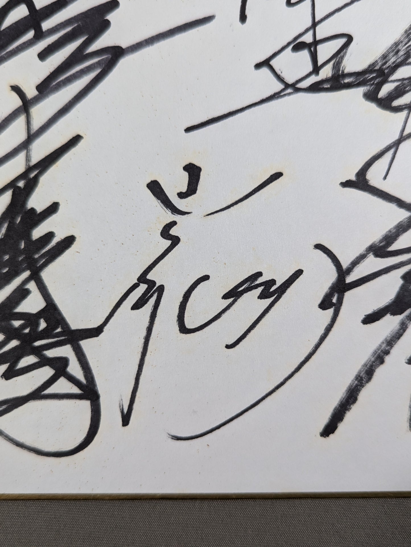★野毛道場★ 新日本プロレス 9選手寄せ書き(ライオンマーク色紙)