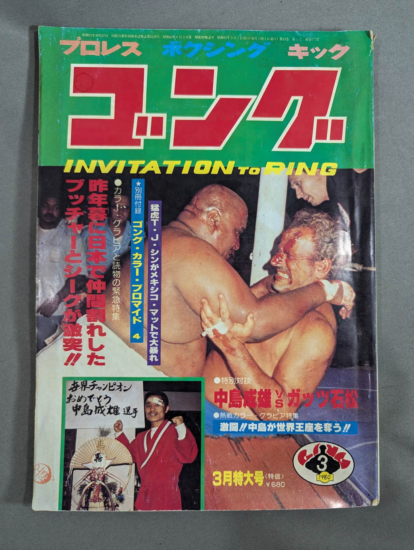 週刊ゴング・週刊プロレス 13冊 月刊ゴングVol.13 No.3 – 闘道館