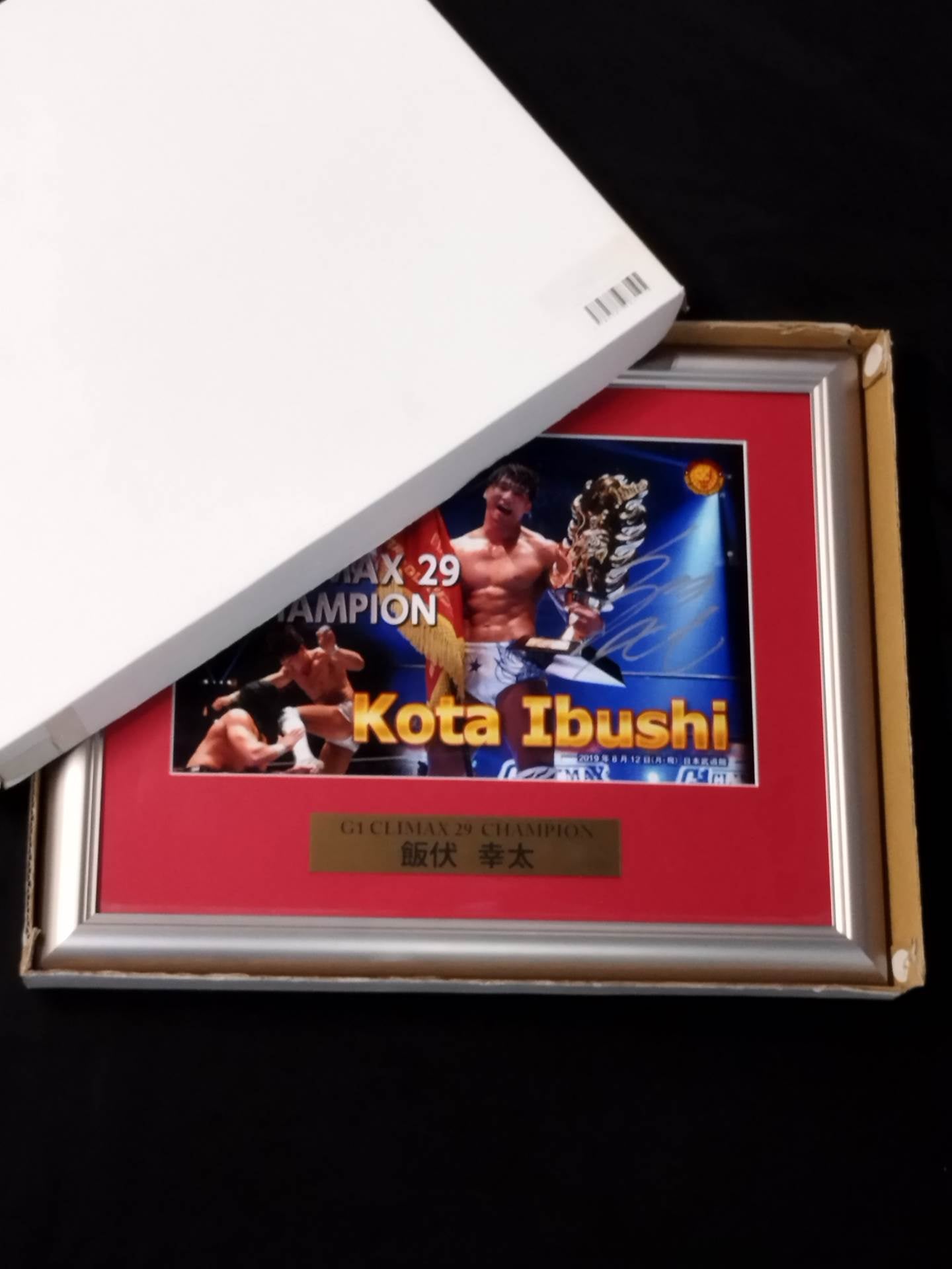 ★G1 First Victory ★ Kota Ibushi G1 Climax 29 Victory Commemorative Hand Signed Autograph Photo Frame