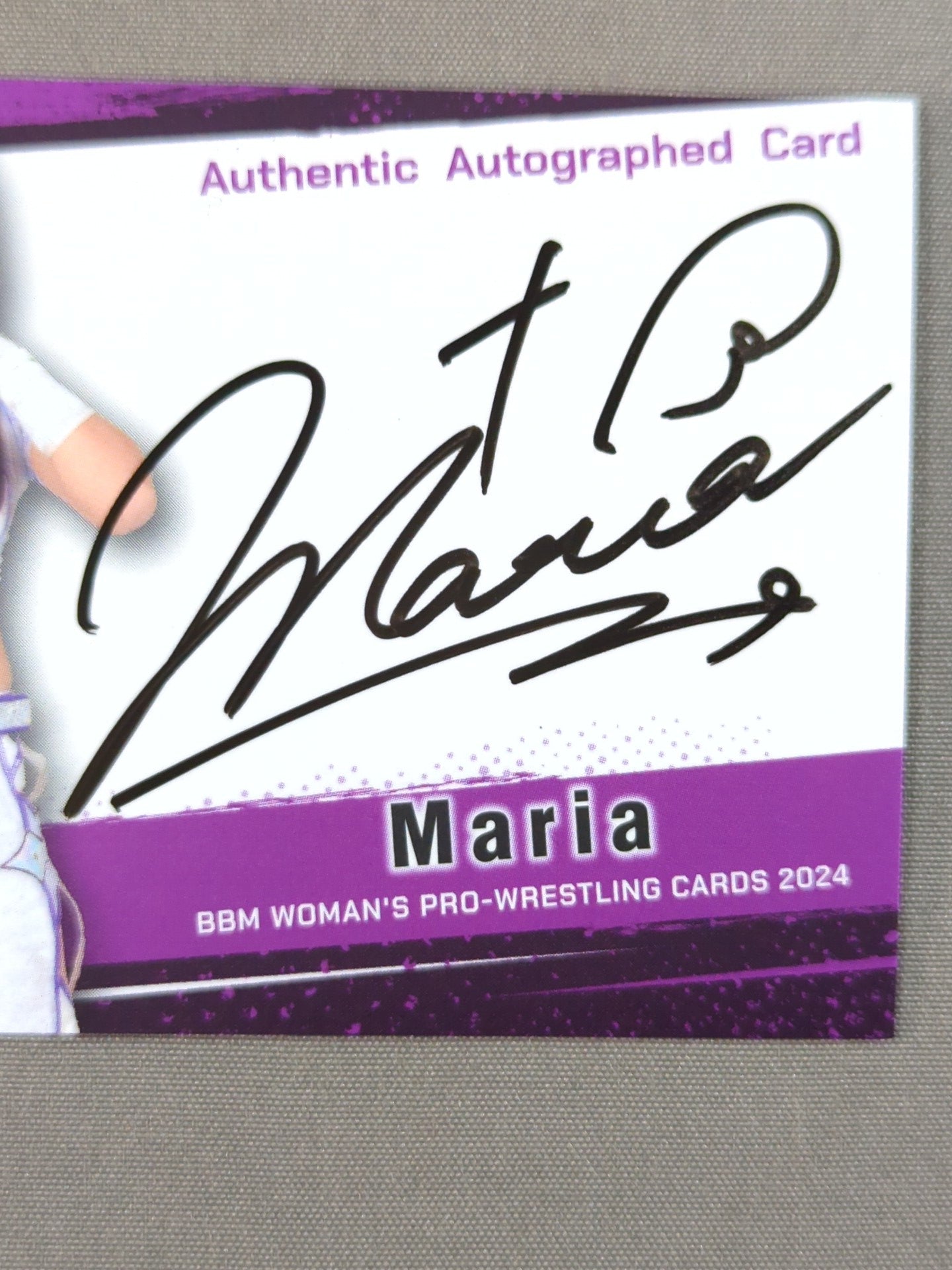 2024 BBM Maria Official Autographed Card