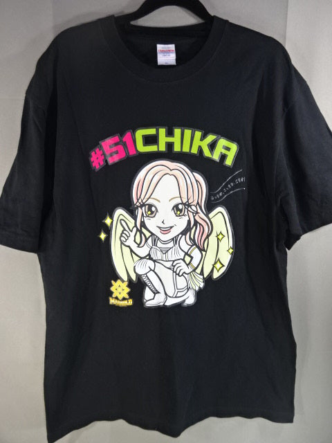後藤智香 #51イラスト Tシャツ(ブラック)