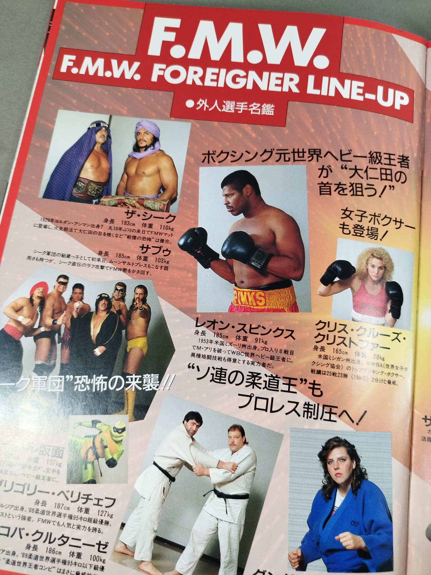 F.M.W. OFFICIAL GUIDE BOOK 1992