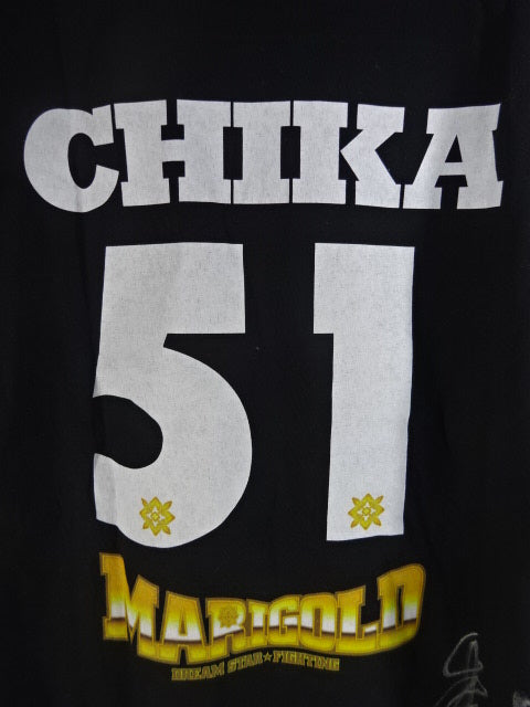 【直筆サイン入り】マリーゴールド 後藤智香 #51 背番号 Tシャツ(ブラック)