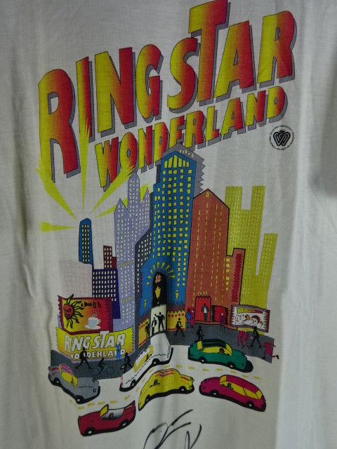 【豊田真奈美 直筆サイン入り】RING STAR WONDERLAND Tシャツ①(ホワイト)