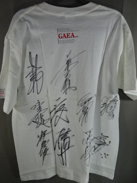 ★10 fighters hand signed autograph ★ GAEA http://www.gaea-inc.com T-shirt