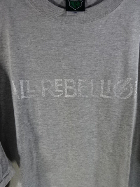 ALL REBELLION ロゴ Tシャツ①(グレー)