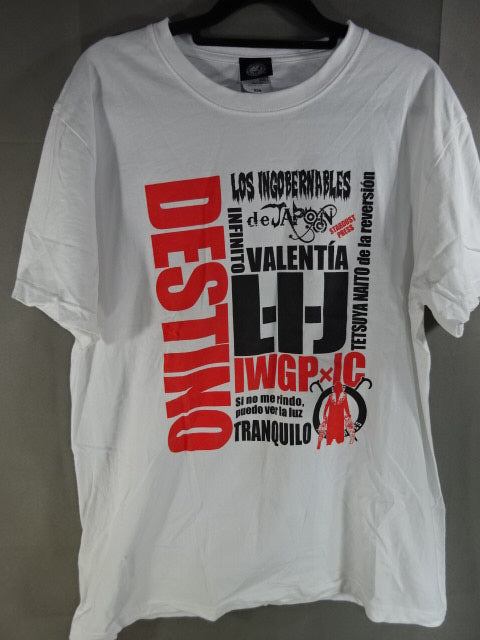 Tetsuya Naito IWGP IC Title Commemorative T-shirt (1) (White)