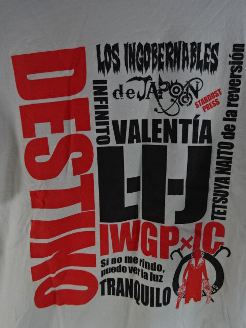 Tetsuya Naito IWGP IC Title Commemorative T-shirt (1) (White)