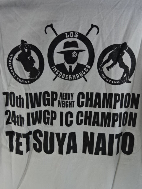 Tetsuya Naito IWGP IC Title Commemorative T-shirt (1) (White)