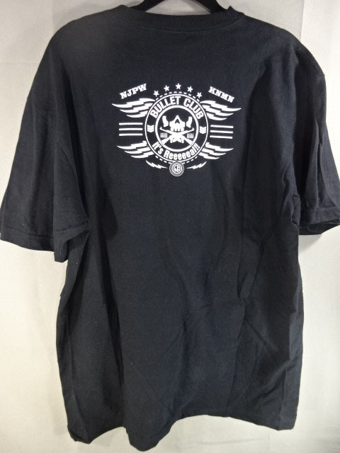 BULLET CLUB×ソルジャーチーム Tシャツ①(ブラック×ホワイト)