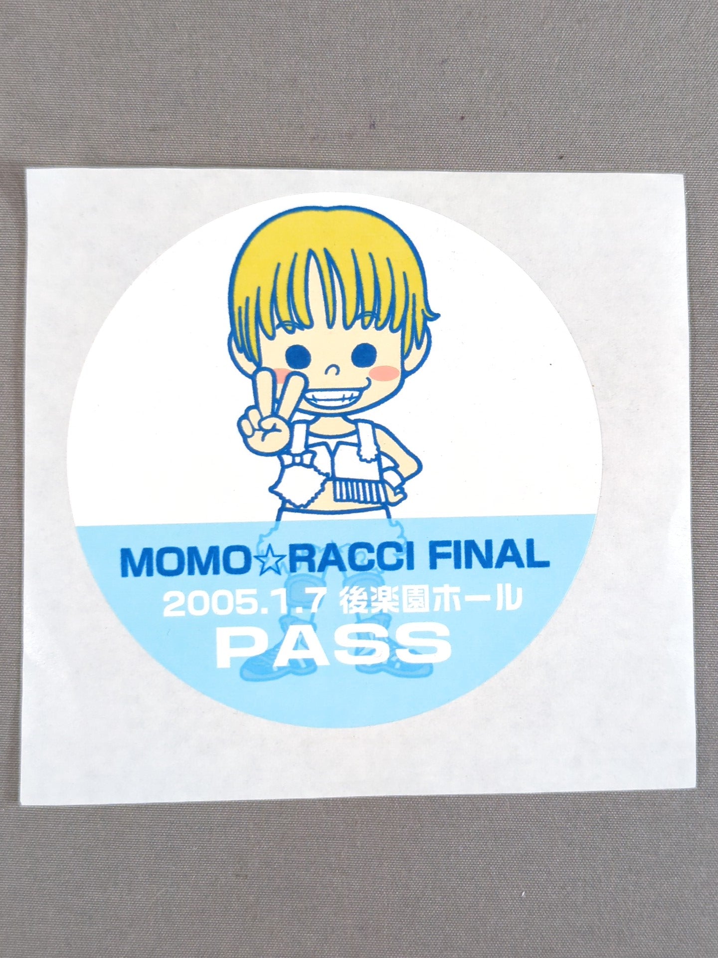 Momoshige Nakanishi "MOMO☆RACCI FINAL" Pass Sticker
