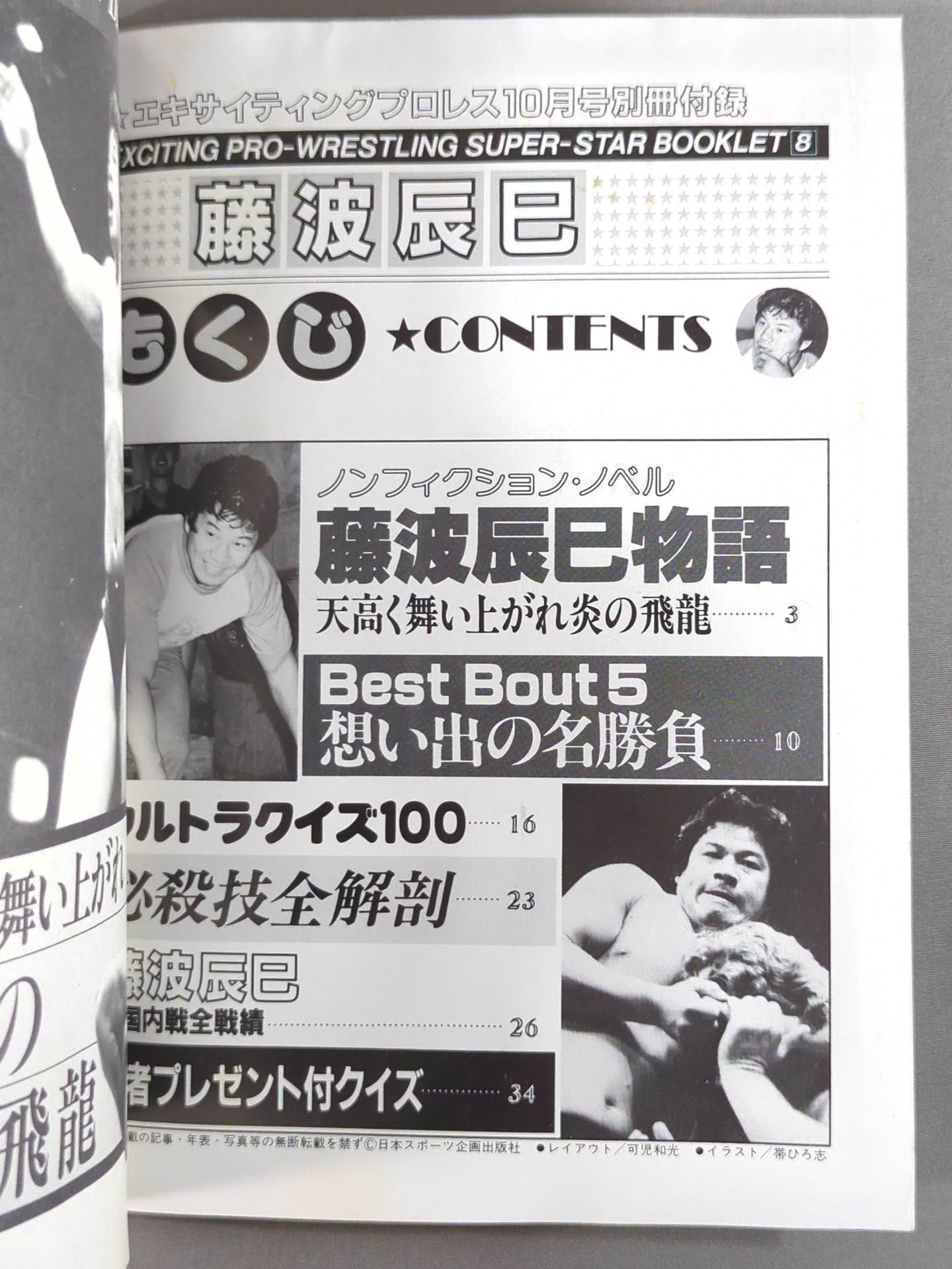 SUPER-STAR BOOKLET⑧ 炎の飛龍 藤波辰巳