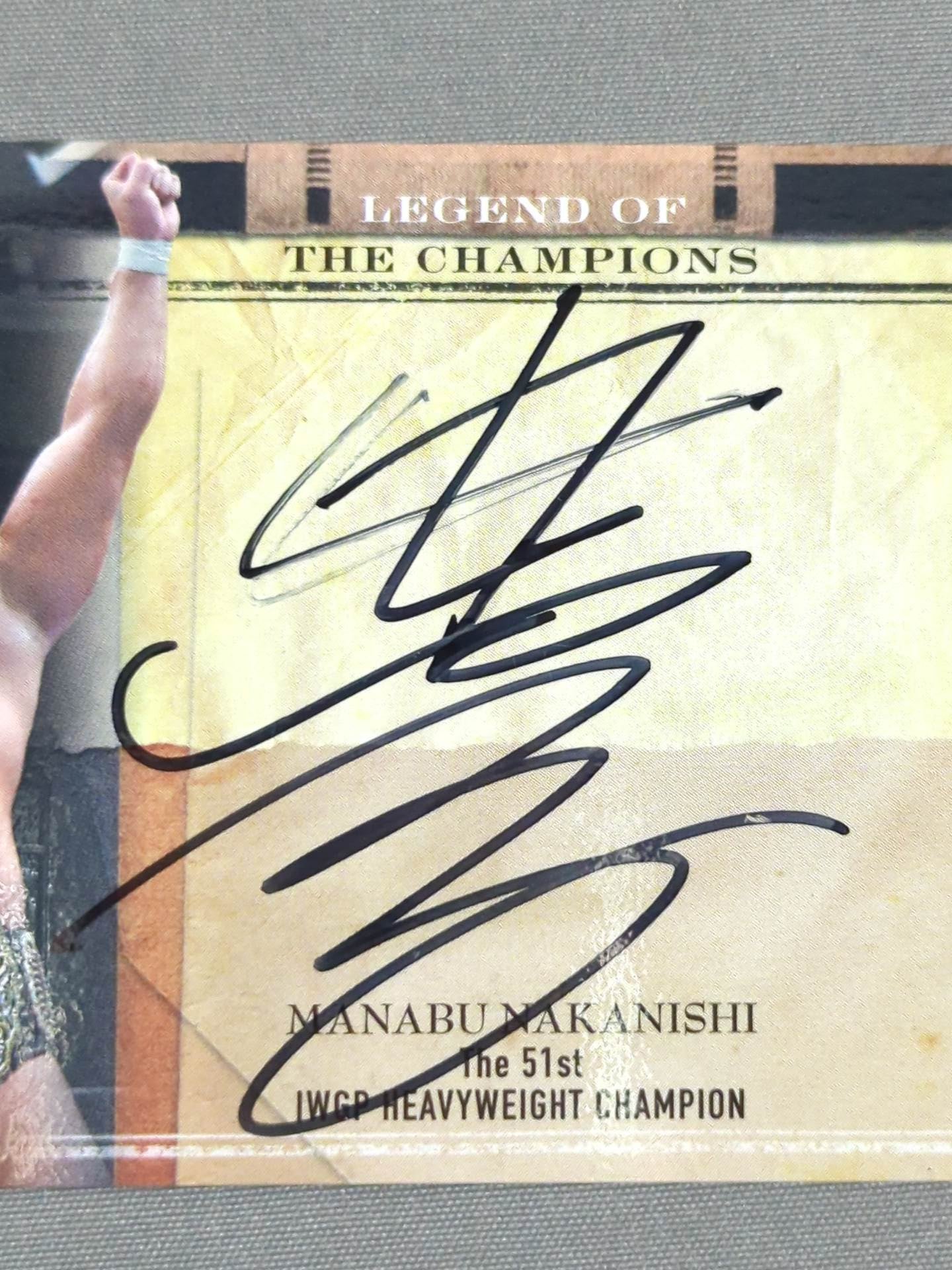 ★LEGEND OF THE CHAMPIONS★ 2011 BBM 中西学 公式サインカード