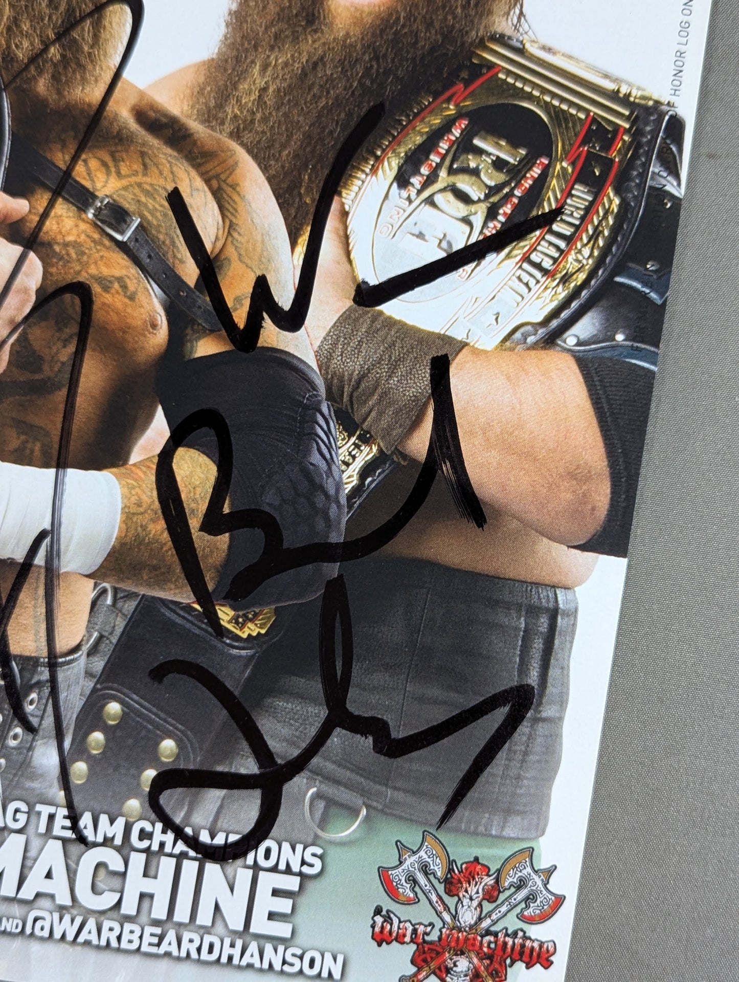 War Machine by Raymond Lowe and Hanson hand signed autograph Pro-Photo (A-4)