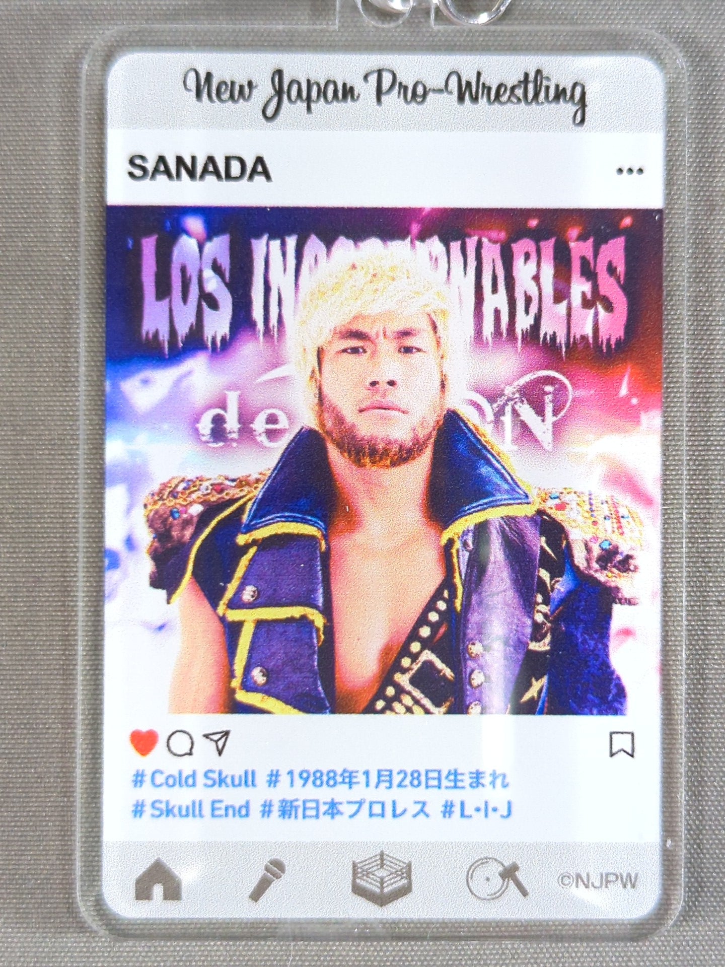 ★新日本プロレスくじ 2020★ SANADA アクリルキーホルダー