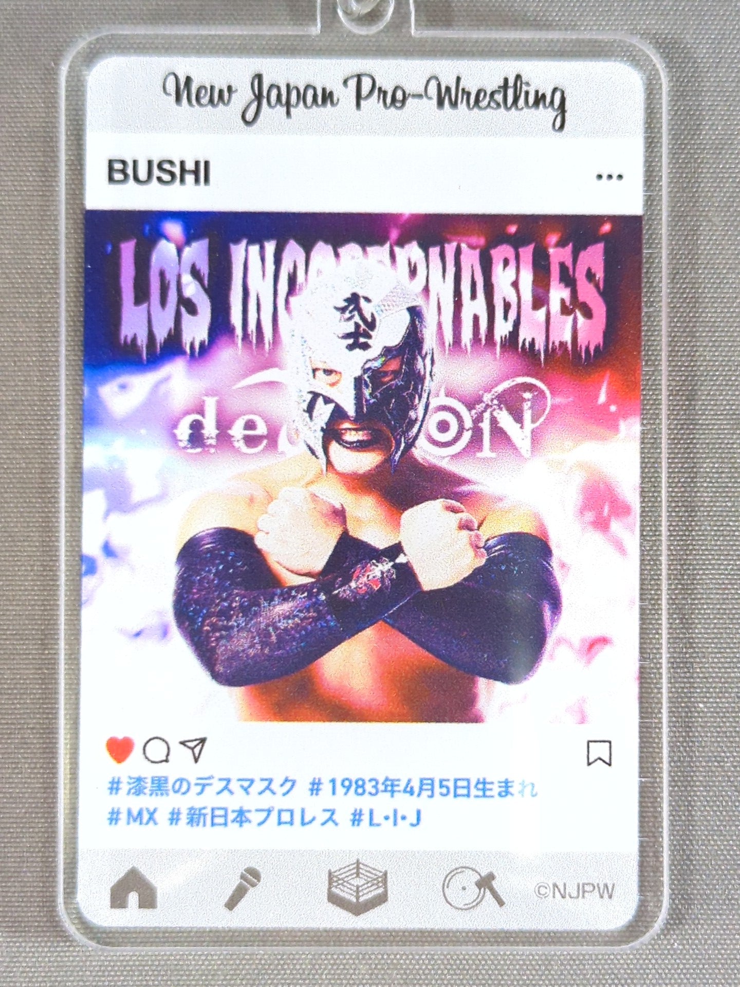 ★新日本プロレスくじ 2020★ BUSHI アクリルキーホルダー