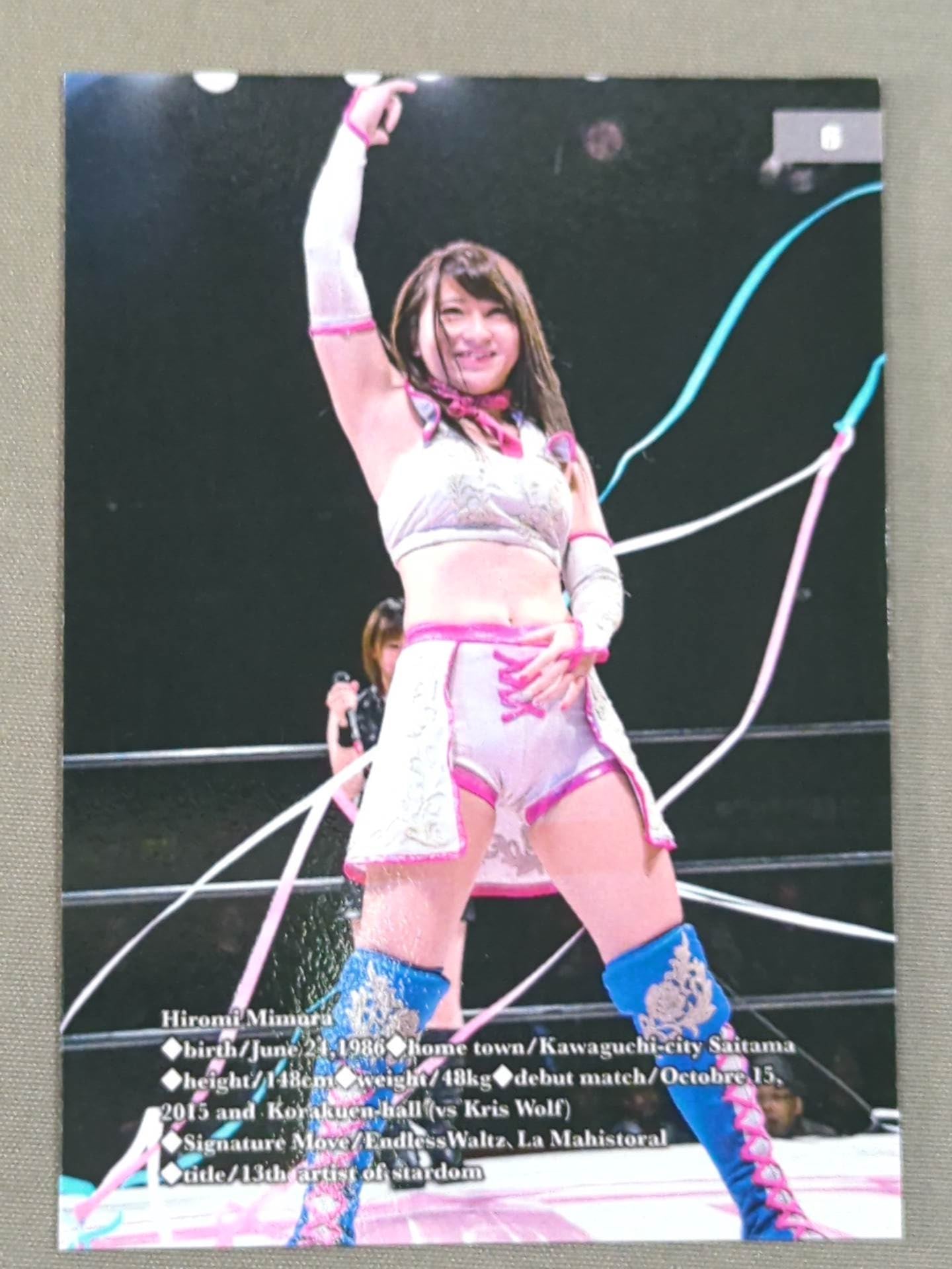 2018 STARDOM COLLECTION CARD 美邑弘海 公式サインカード