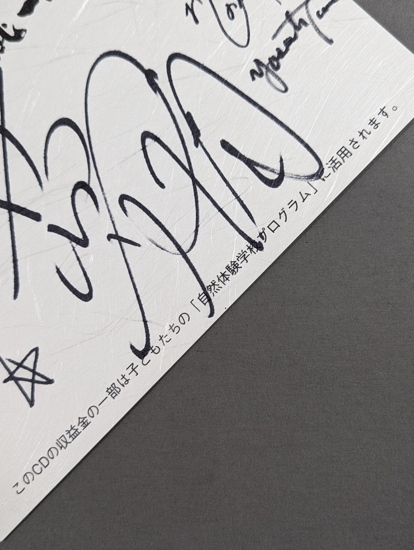 大仁田バンド メンバー6名サイン寄せ書き(厚紙)