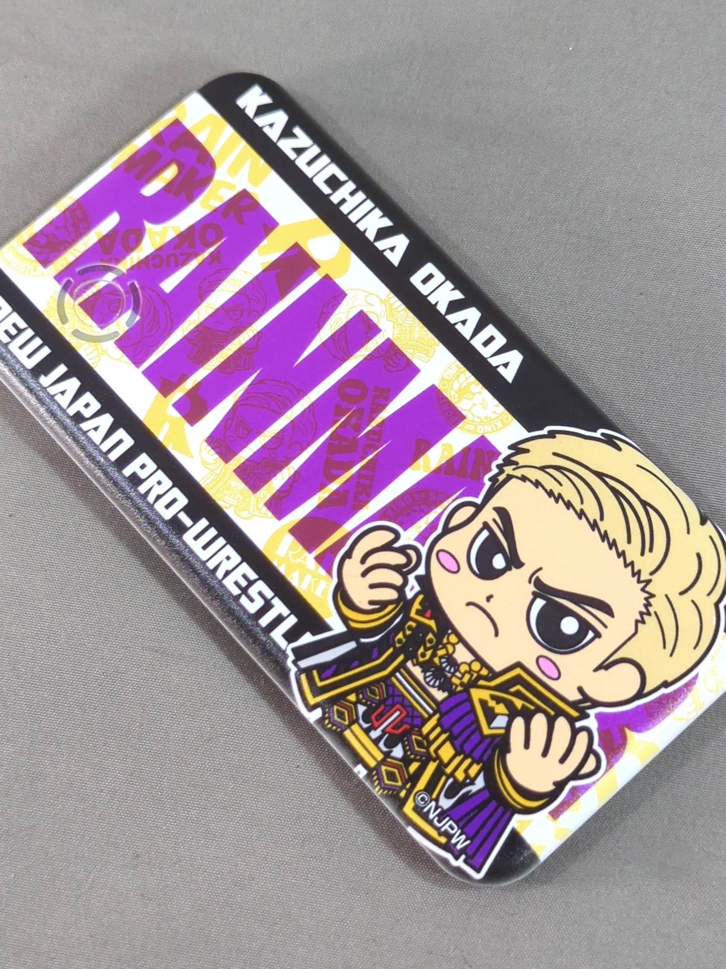 Kazuchika Okada "SD Illustration" Mobile Battery