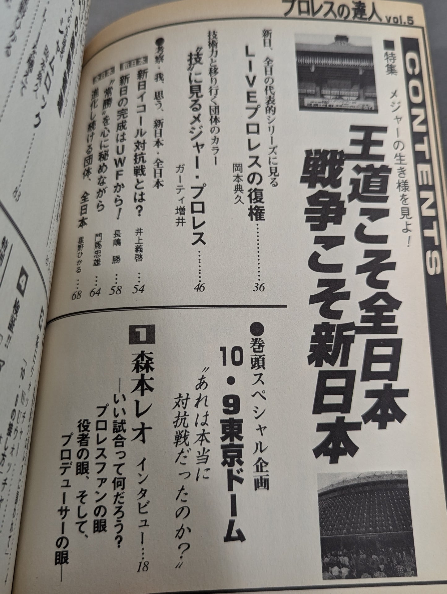 Pro Wrestling Master Vol.5 The Royal Road Is All of Japan War New Japan Pro Wrestling