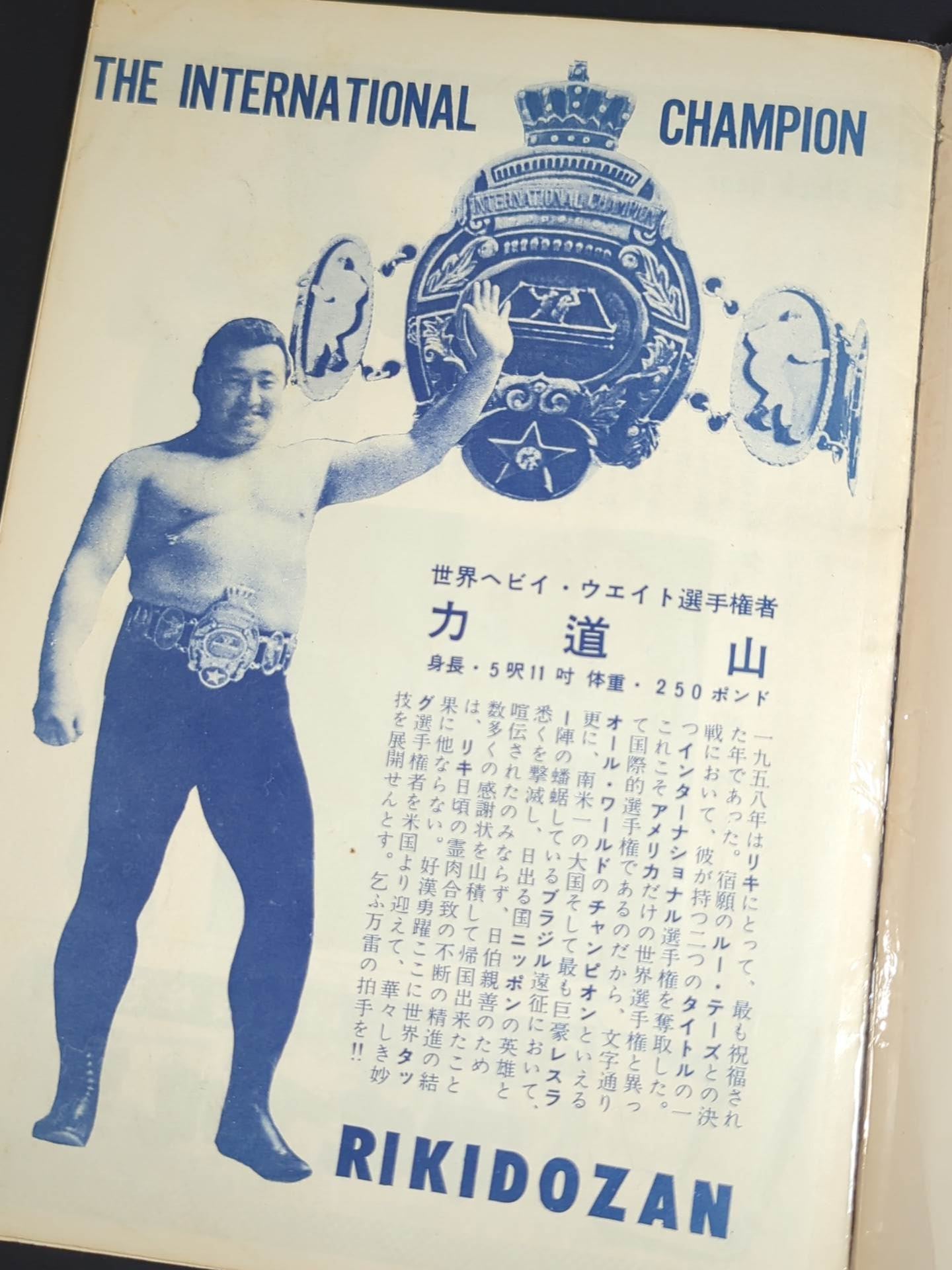 International Match / Rikidozan South America Return Commemorative Issue