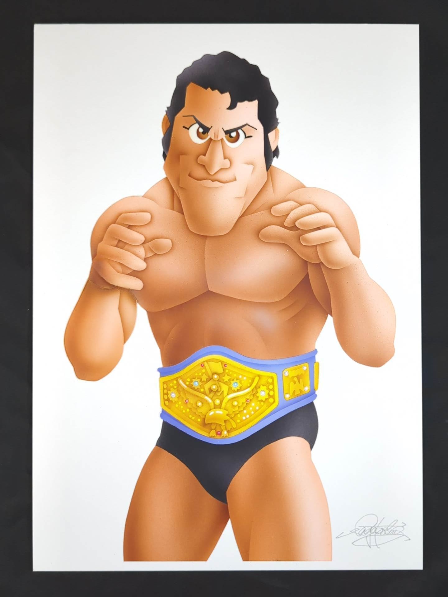 ★ Nagatoshi Sakai Original work ★ "Burning Fighting Spirit" Antonio Inoki