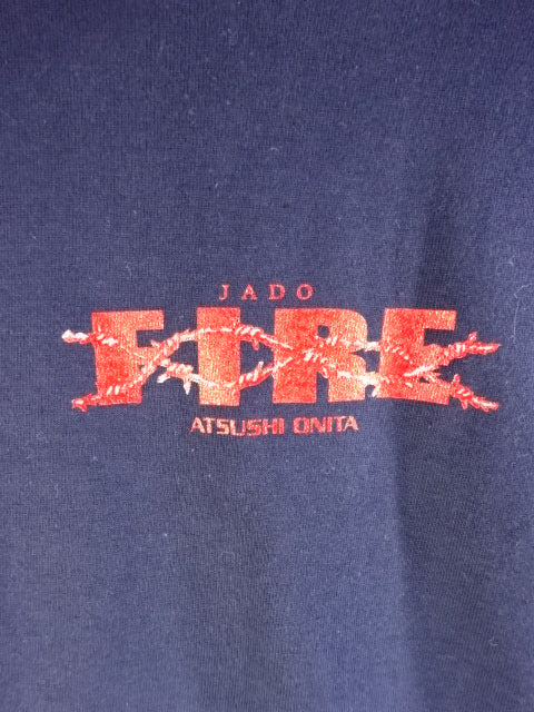【hand signed autograph】 Atsushi Onita JADO FIRE T-shirt
